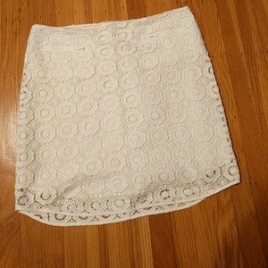 Eyelet Pencil Skirt